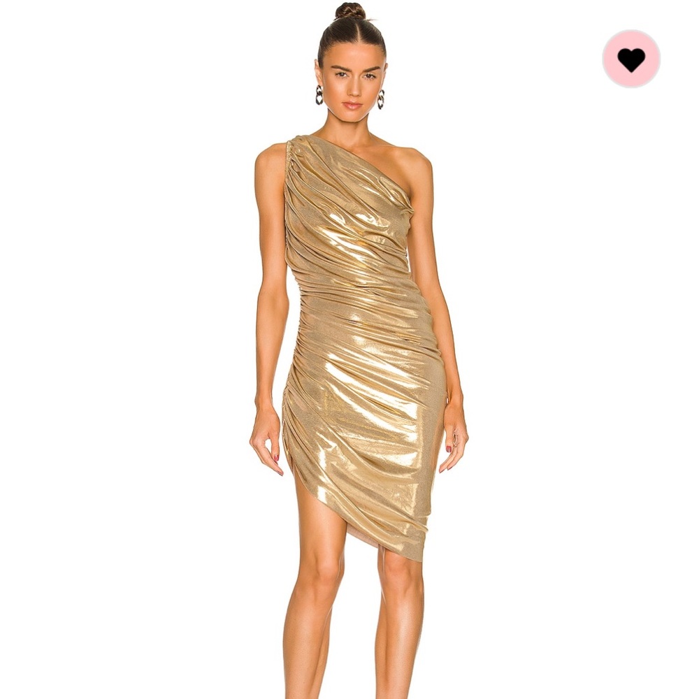 Norma Kamali Diana Dress Gold - Medium